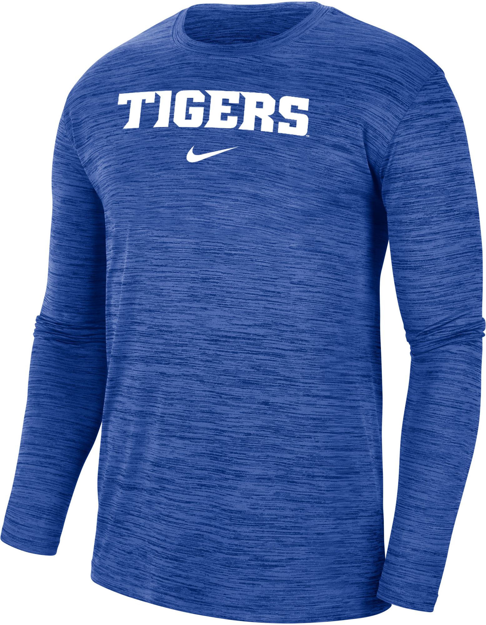 Nike Men's Memphis Tigers Blue Dri-FIT Velocity Football Team Issue T-Shirt