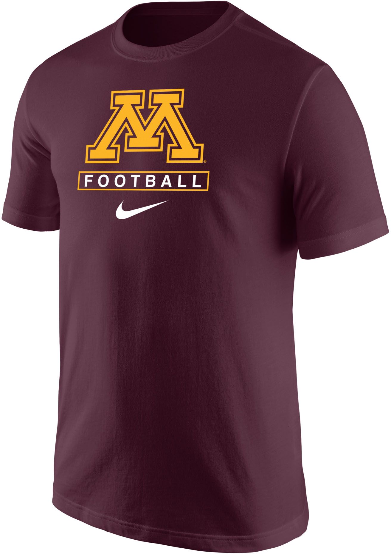 Nike Men's Minnesota Golden Gophers Maroon Football Core Cotton T-Shirt ...