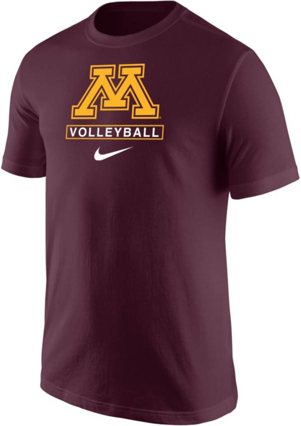 Nike Men's Minnesota Golden Gophers Maroon Volleyball Core Cotton T-Shirt product image
