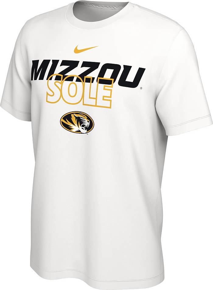 Nike Missouri Tigers White Logo Short Sleeve T Shirt