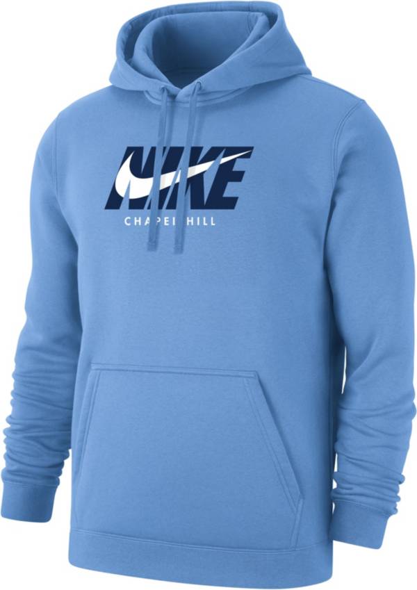 Nike Men's North Carolina Tar Heels Chapel Hill Carolina Blue City 3.0  Pullover Hoodie