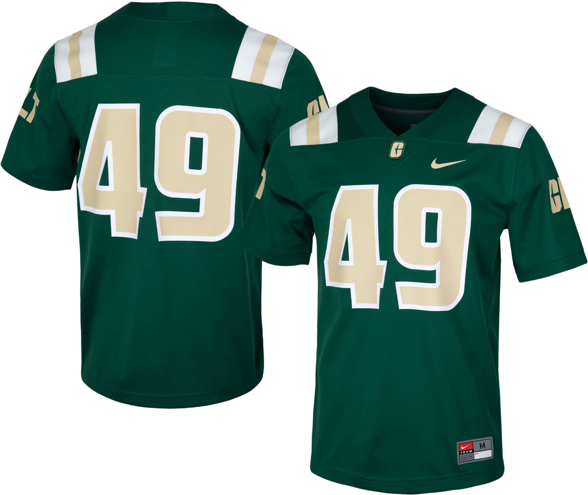 Nike Men's Charlotte 49ers Green Untouchable Home Game Football Jersey product image