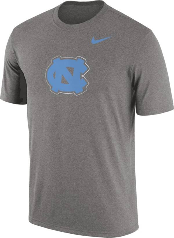 Nike Men's North Carolina Tar Heels Grey Authentic Tri-Blend T-Shirt ...