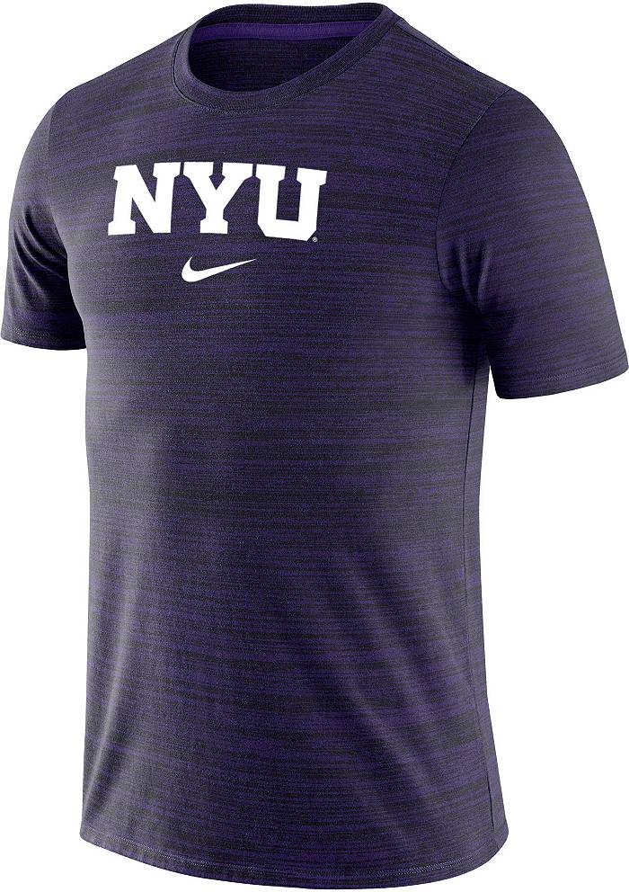 Nike Men's NYU Violets NYU Purple Dri-Fit Velocity Football Team Issue T-Shirt, Medium