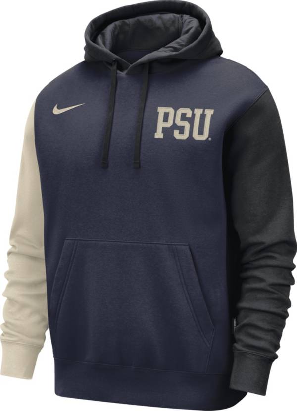 Nike Men s Penn State Nittany Lions Blue Colorblock Club Fleece