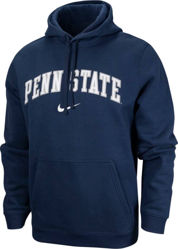Nike Men's Penn State Nittany Lions Blue Tackle Twill Pullover Hoodie, Medium