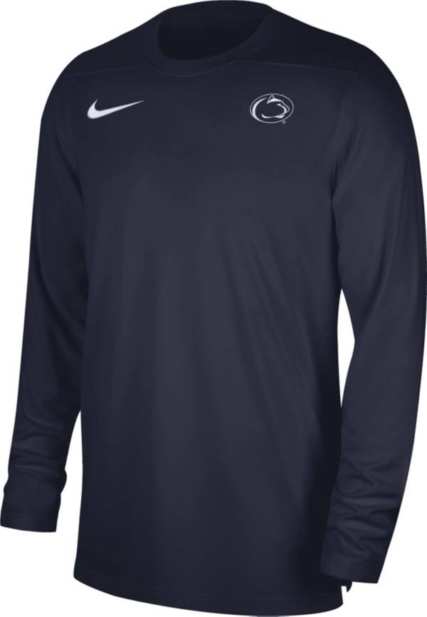 Nike Men's Penn State Nittany Lions Blue Football Coach Dri-FIT UV Long ...