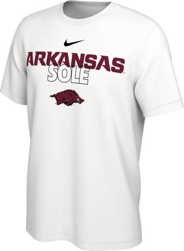 Nike Arkansas Razorbacks White 2023 March Madness Basketball Arkansas Sole Bench T-Shirt product image