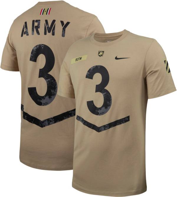 Nike Men s Army West Point Black Knights Tan Replica Jersey T