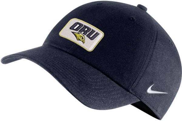 Nike Men's Oral Roberts Golden Eagles Navy Blue Heritage86 Logo Adjustable  Hat