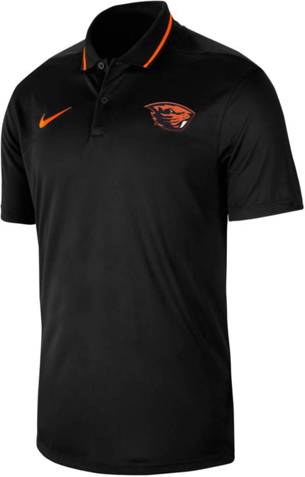 Nike Men's Oregon State Beavers Black Dri-FIT Football Sideline Coaches Polo product image