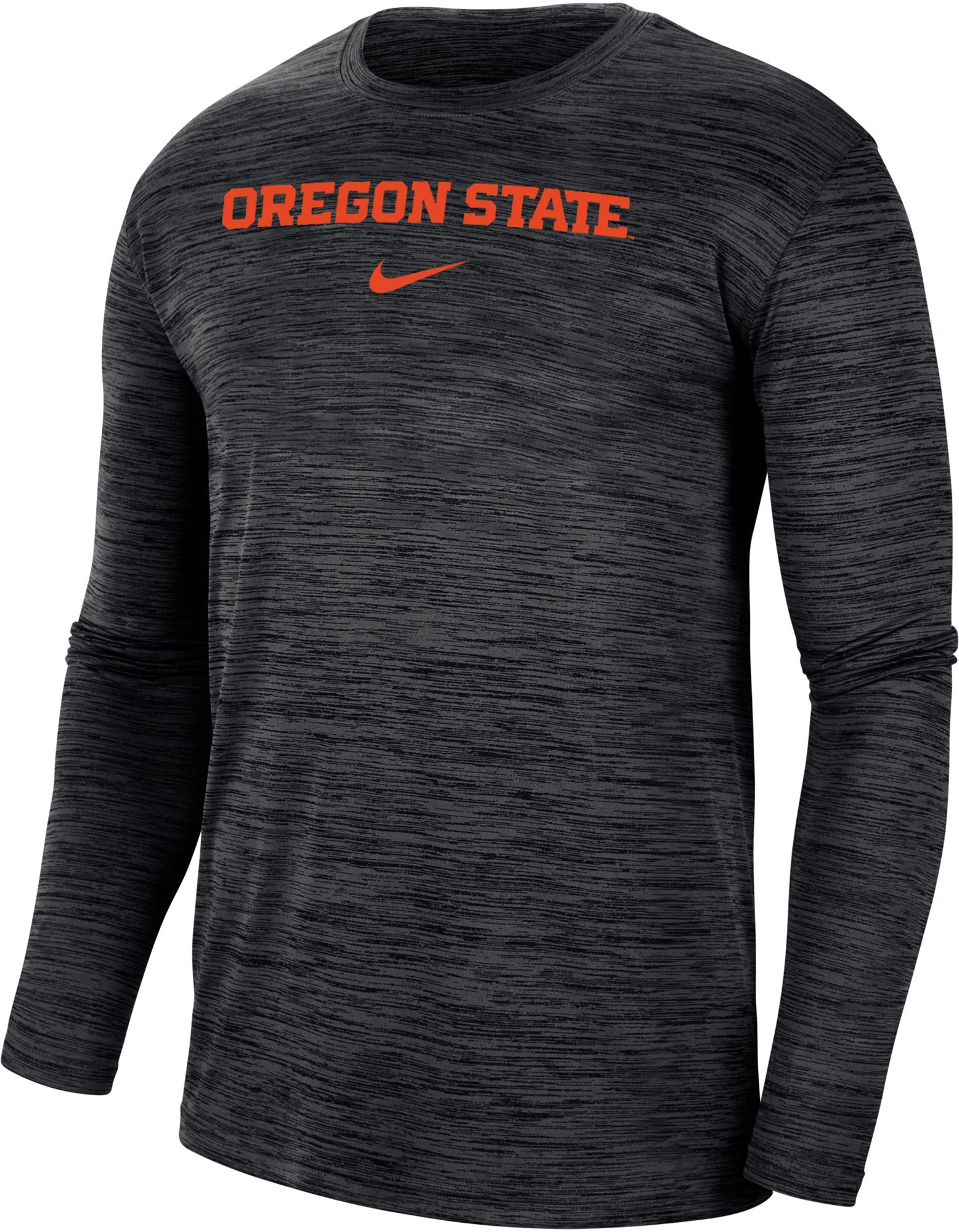 Nike Men's Oregon State Beavers Black Dri-FIT Velocity Football Team Issue T-Shirt