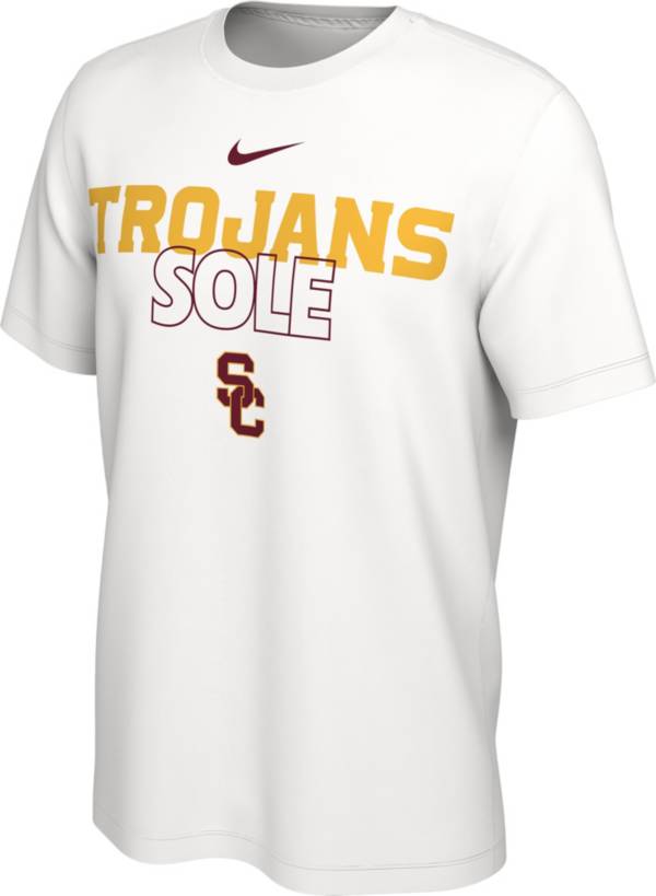 Nike USC Trojans White 2023 March Madness Basketball Trojans Sole Bench T-Shirt product image