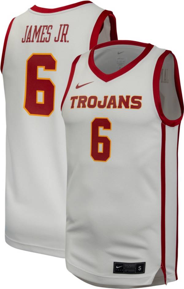 Nike Men s USC Trojans 6 White Bronny James Replica Basketball