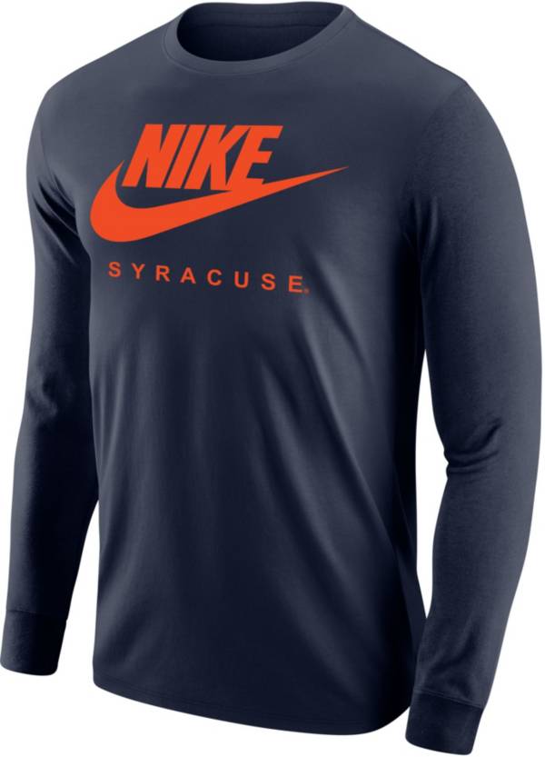 Nike Men's Syracuse Orange Blue Core Cotton Long Sleeve T-Shirt product image