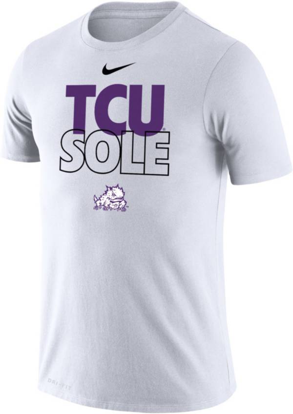 Nike TCU Horned Frogs White 2023 March Madness Basketball TCU Sole Bench T-Shirt product image