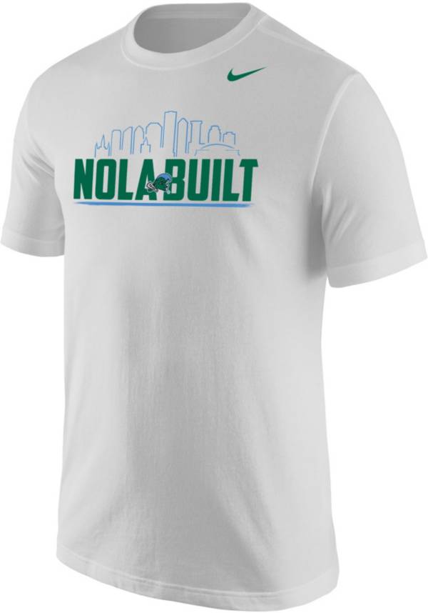 Nike Men’s Tulane Green Wave White Core Cotton T-Shirt | Dick’s