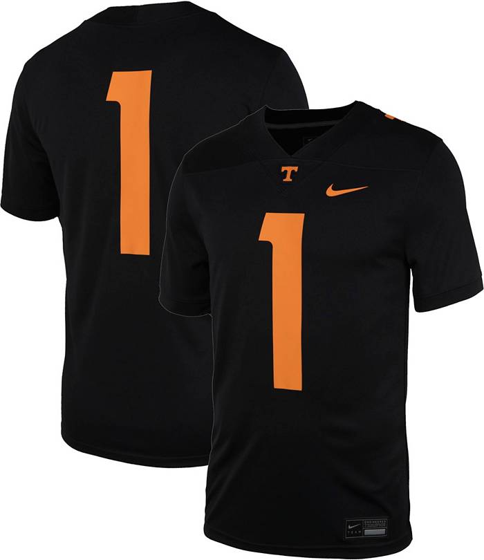 Men's Nike #1 Tennessee Orange Tennessee Volunteers Retro Replica Basketball  Jersey