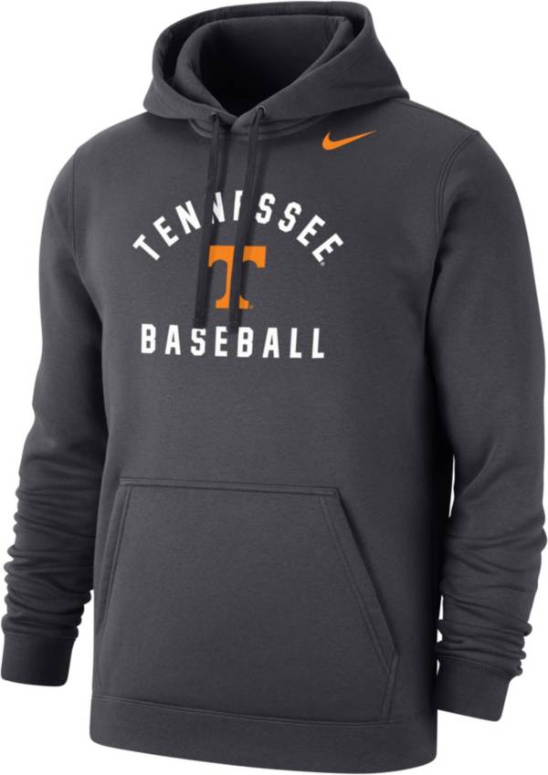 Nike Men's Tennessee Volunteers Grey Baseball Fleece Pullover Hoodie product image