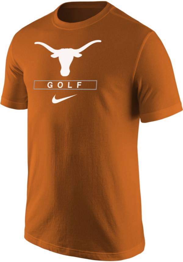 Nike Men s Texas Longhorns Burnt Orange Golf Core Cotton T Shirt