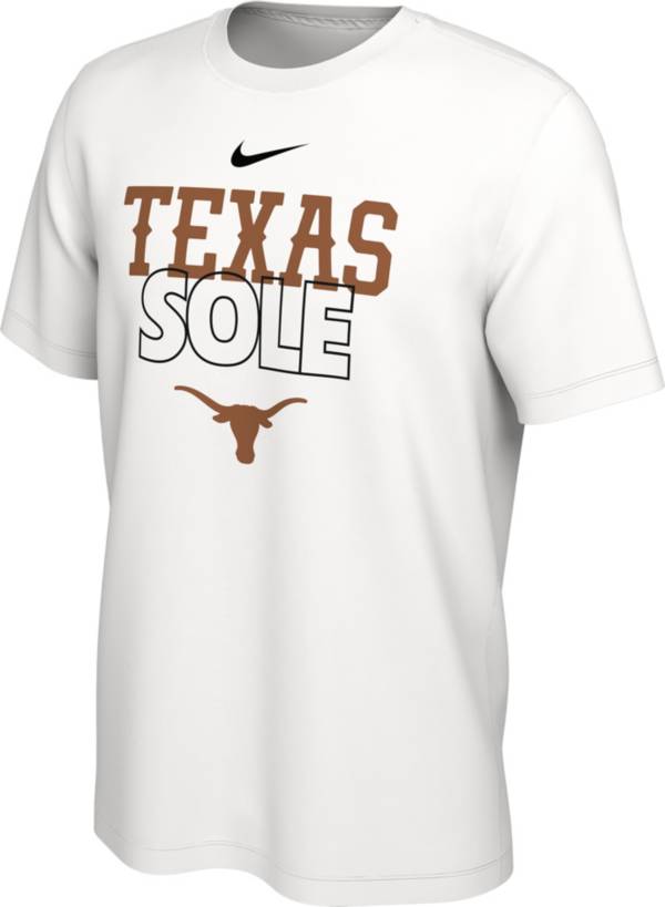 Nike Texas Longhorns White 2023 March Madness Basketball Texas Sole Bench T-Shirt product image