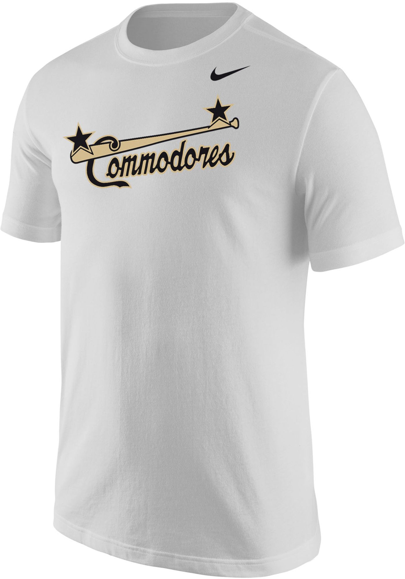 Nike Men's Vanderbilt Commodores White Wordmark T-Shirt