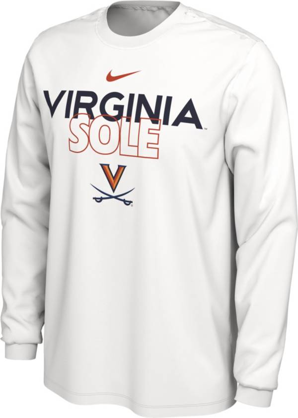 Nike Virginia Cavaliers White 2023 March Madness Basketball Virginia Sole Long Sleeve Bench T-Shirt product image