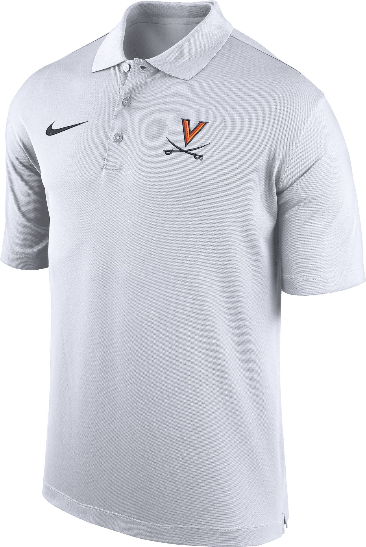 Nike Men's Virginia Cavaliers White Dri-FIT Woven Polo product image