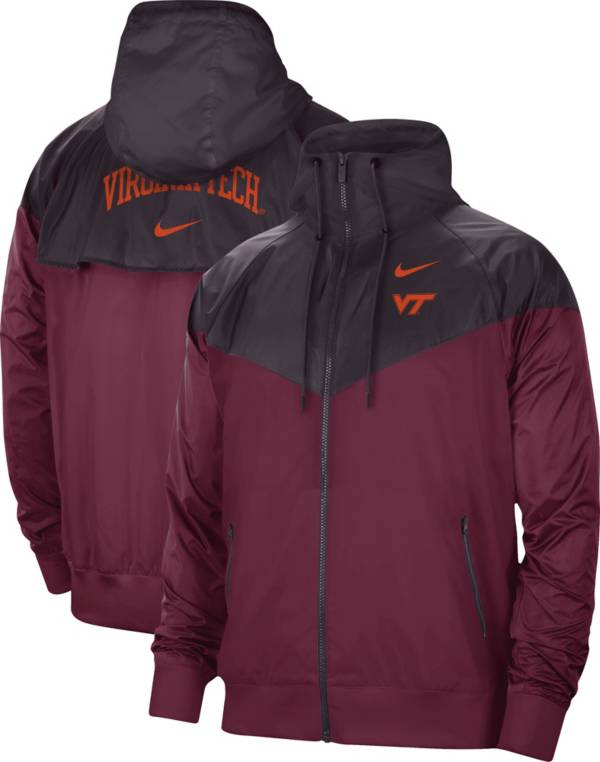 Nike Men s Virginia Tech Hokies Maroon Windrunner Jacket Dick s