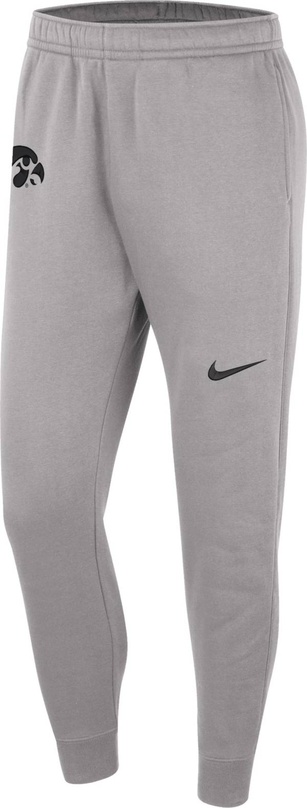 Nike Men's Iowa Hawkeyes Pewter Grey Club Fleece Sweatpants