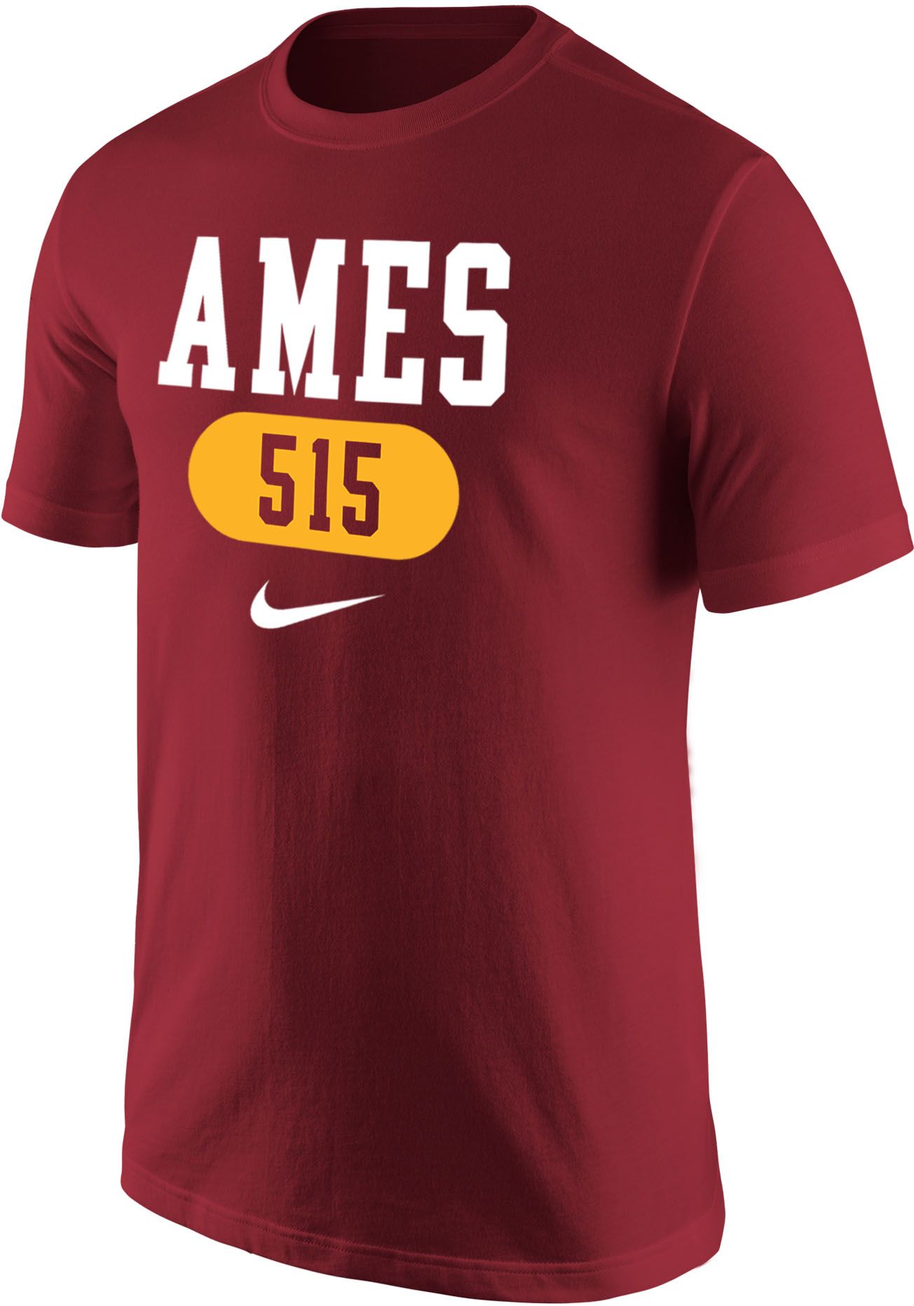 Nike Men's Iowa State Cyclones Cardinal Ames 515 Area Code T-Shirt