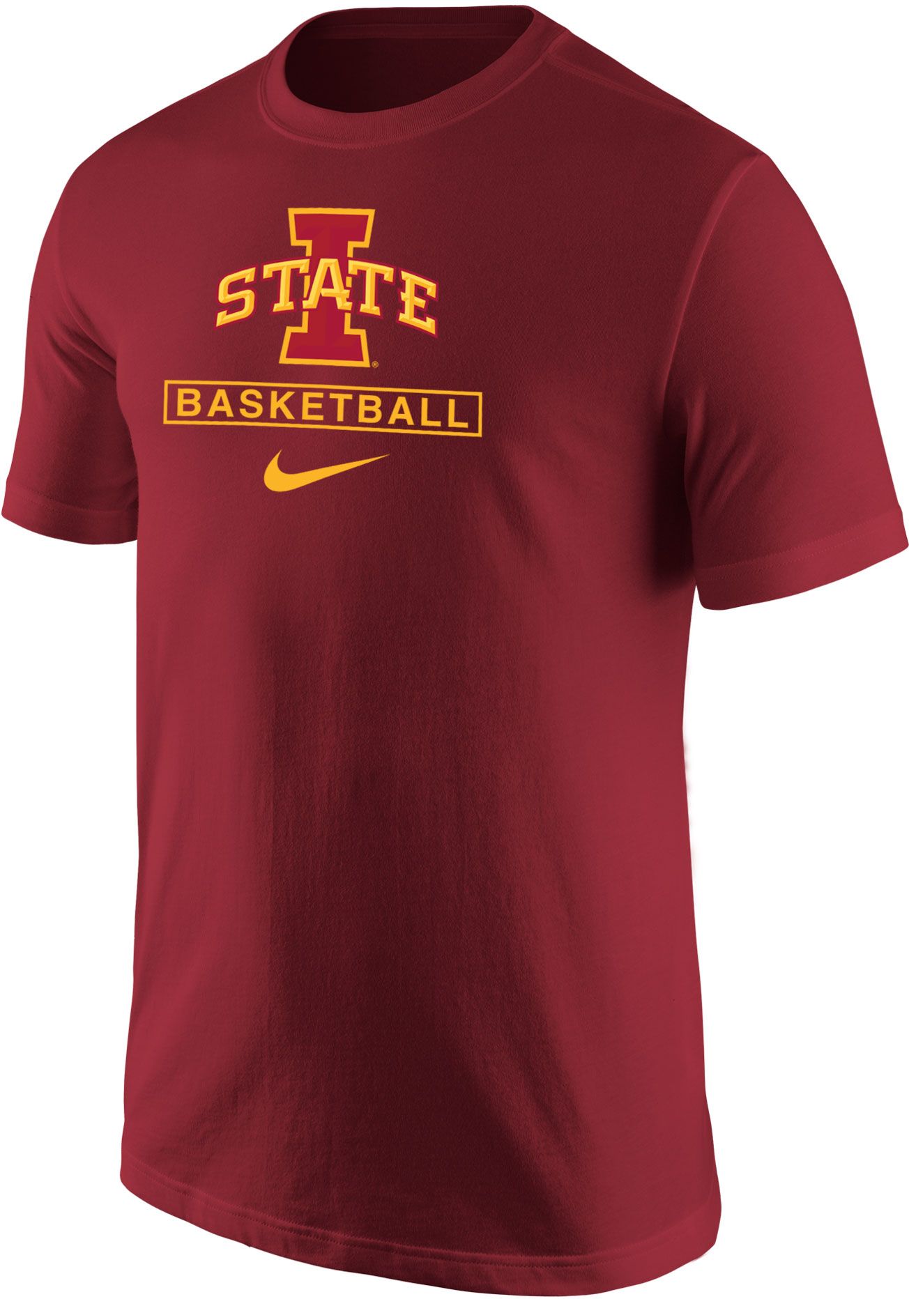 Nike Men's Iowa State Cyclones Cardinal Basketball Core Cotton T-Shirt