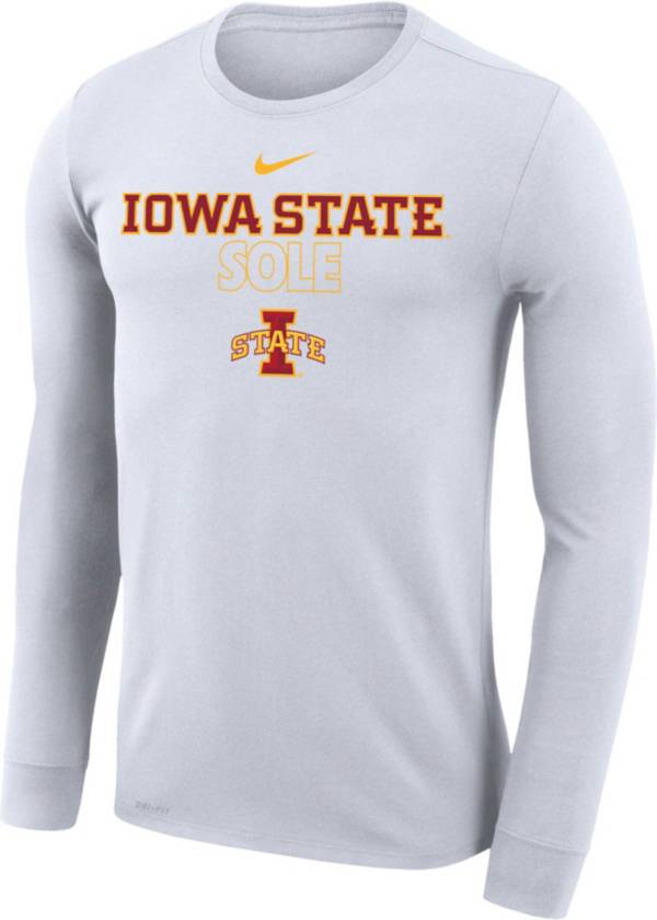 Nike Iowa State Cyclones White 2023 March Madness Basketball Iowa State Sole Long Sleeve Bench T-Shirt product image