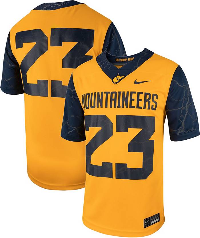 Nike Men's West Virginia Mountaineers #23 Country Roads Gold