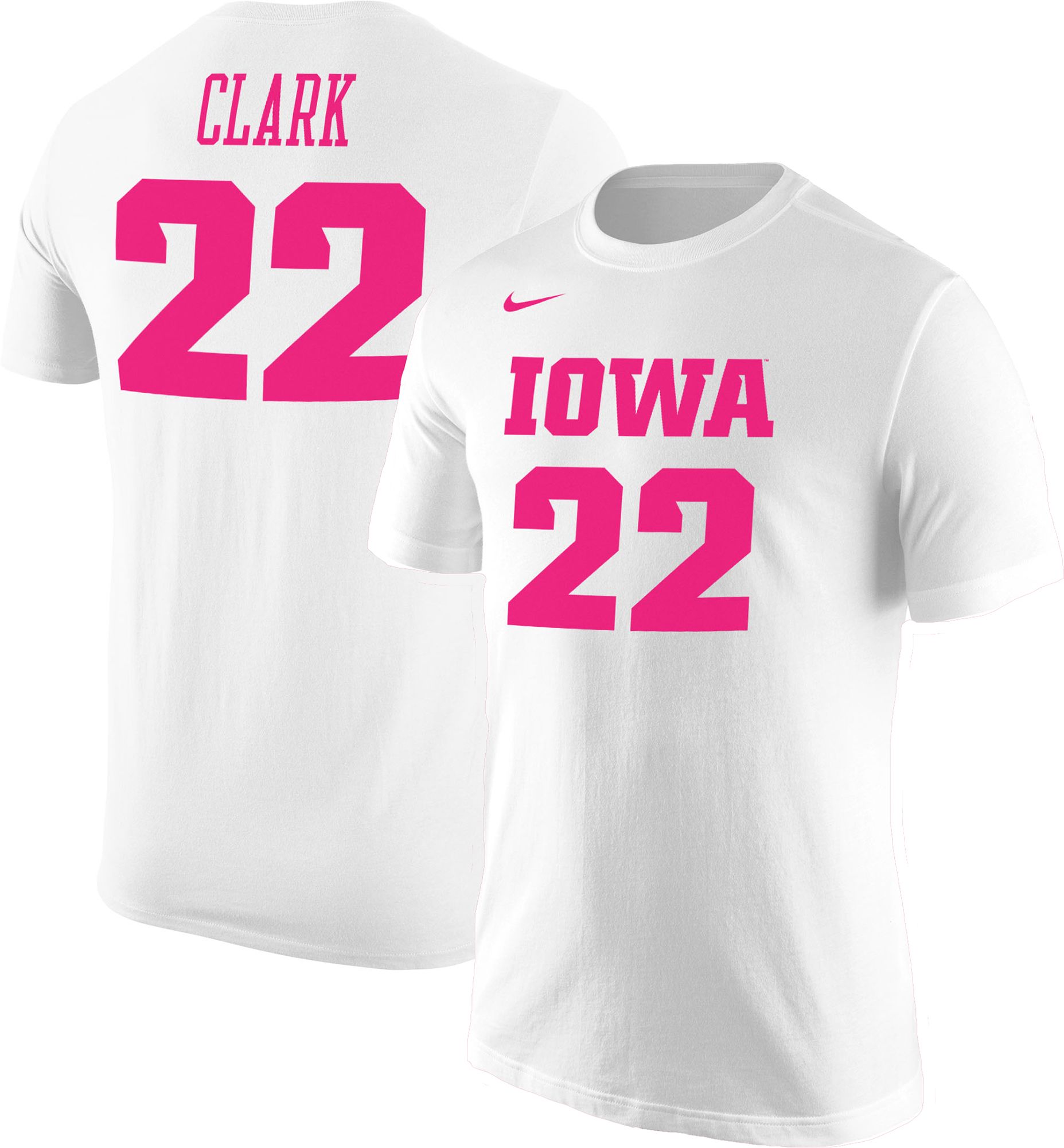 Nike Men's Iowa Hawkeyes #22 White Caitlin Clark Core Cotton Tee product image