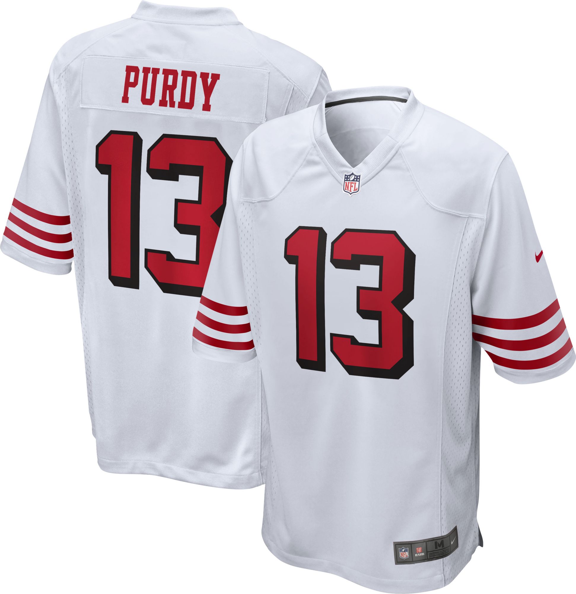 Nike Men's San Francisco 49ers Brock Purdy #13 2nd Alternate White Game Jersey product image