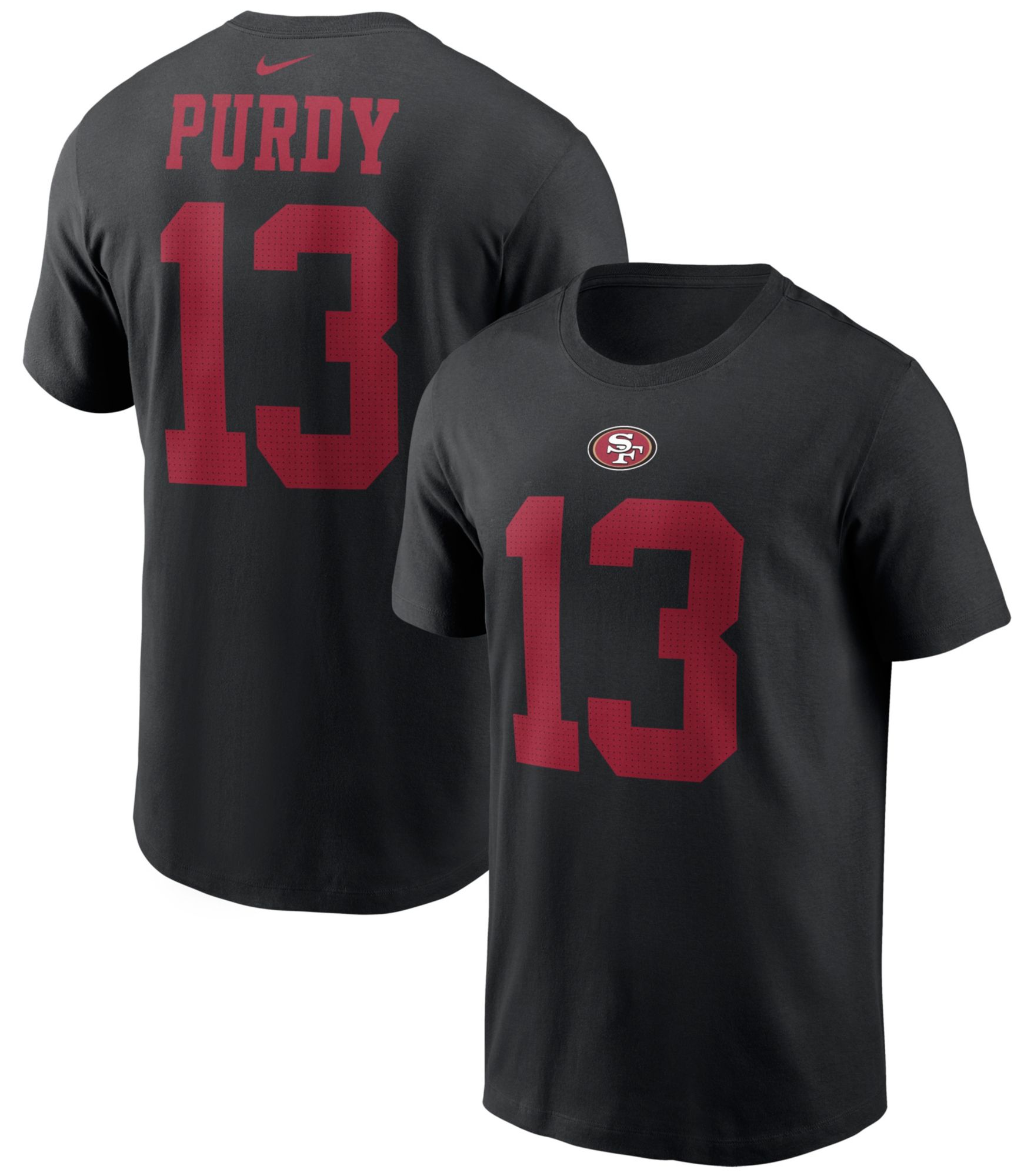Nike Men's San Francisco 49ers Brock Purdy #13 Black T-Shirt product image