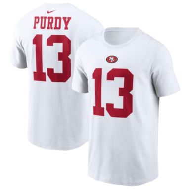 sorry, Nike Men's San Francisco 49ers Brock Purdy #13 White T-Shirt is currently out of stock