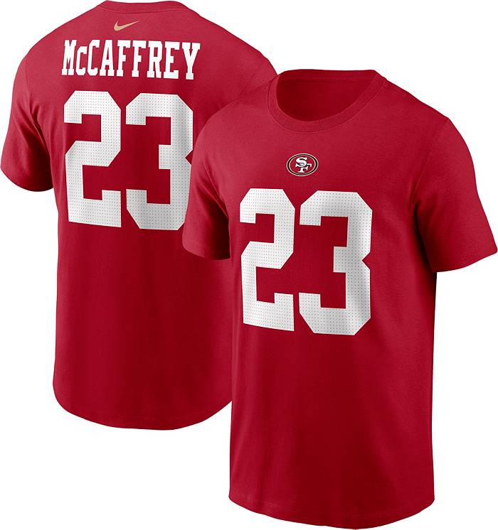 Nike Men's San Francisco 49ers Christian McCaffrey #23 Red T-Shirt
