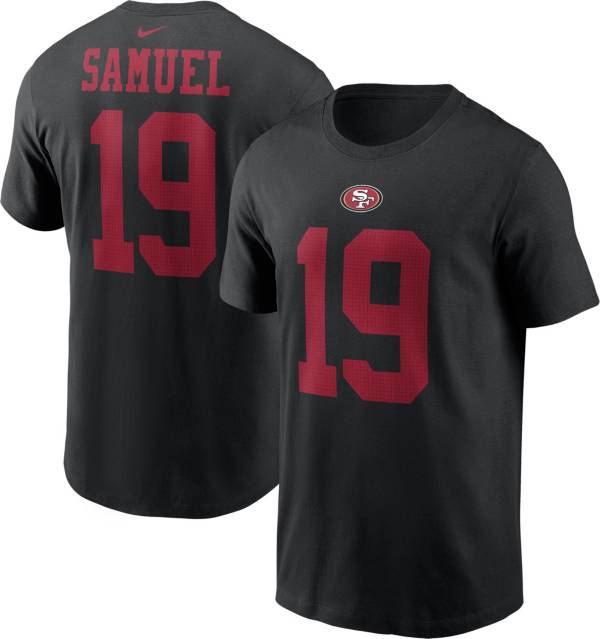 Nike Men's San Francisco 49ers Deebo Samuel #19 Black T-Shirt