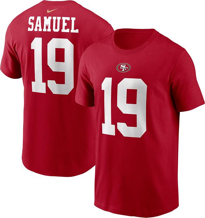 Nike Men's San Francisco 49ers Deebo Samuel #19 Red T-Shirt