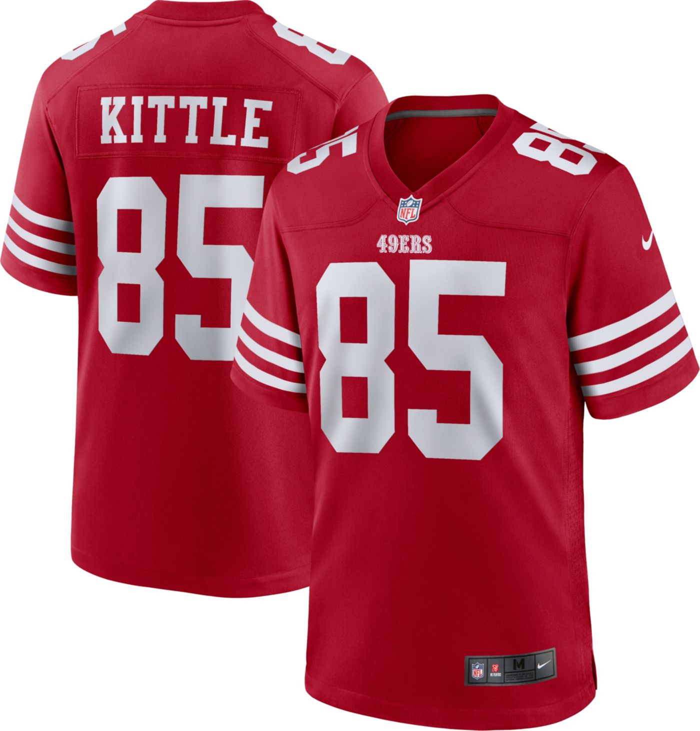 2023 new George Kittle #85 San Francisco 49ers Red Jersey Size:M hotsell