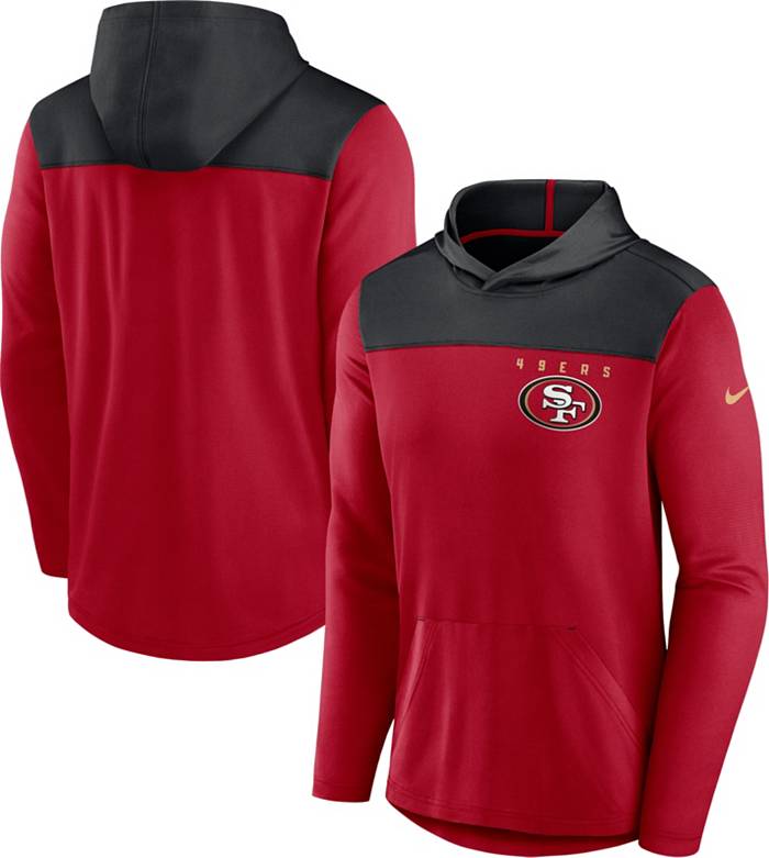 Nike Men's San Francisco 49ers Alternate Red Hooded Long Sleeve T-Shirt