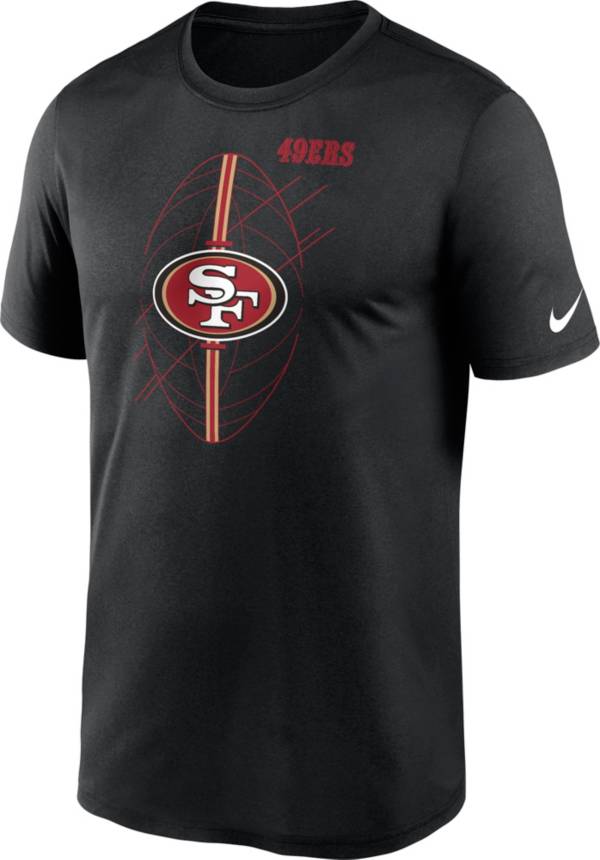 Nike Men's San Francisco 49ers Legend Icon Black T-Shirt | Dick's ...
