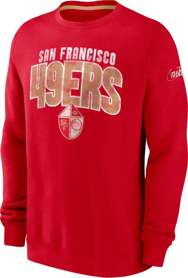 Nike Youth San Francisco 49ers Rewind Shout Red Hoodie