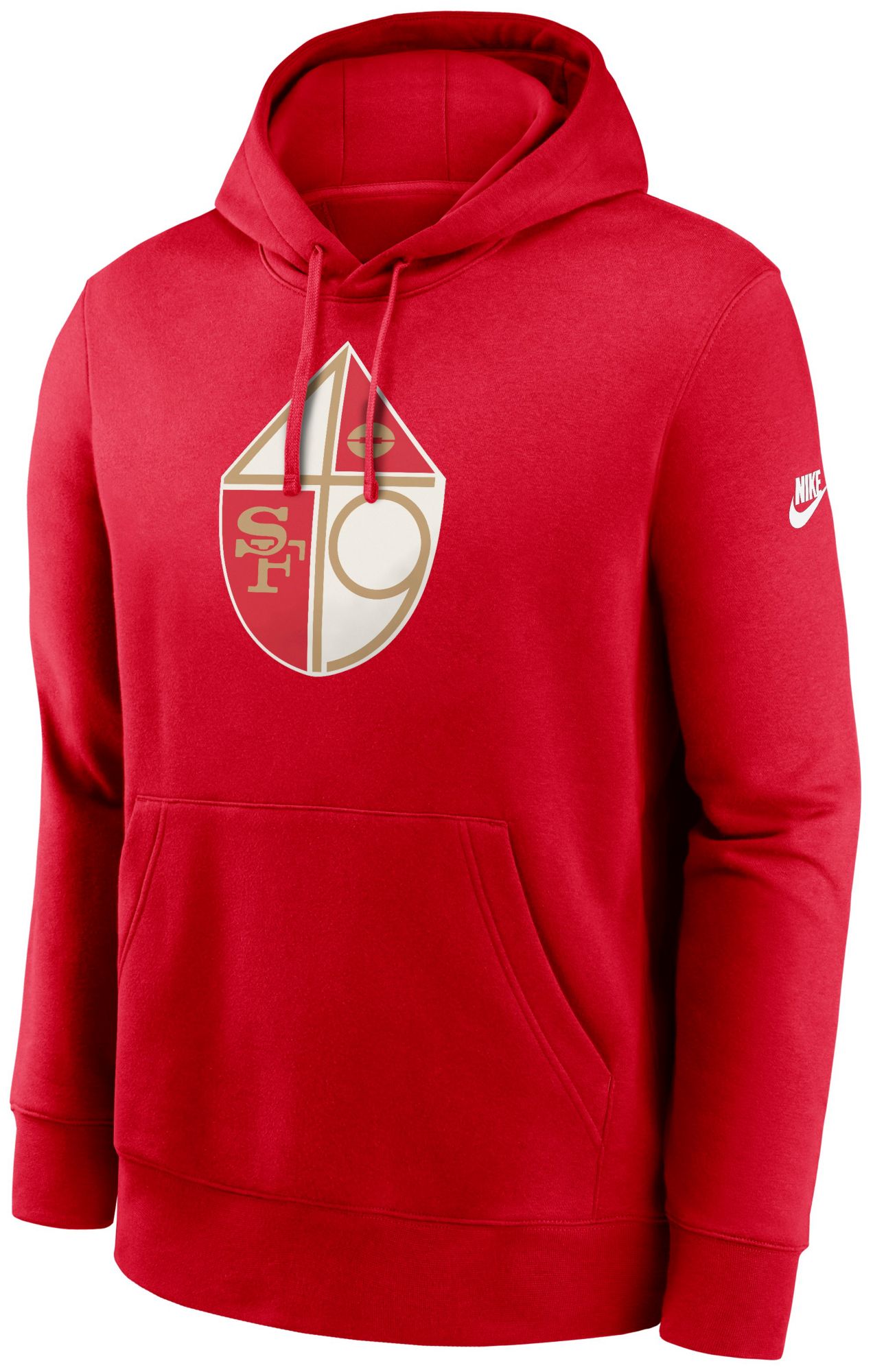 Nike Men's San Francisco 49ers Rewind Club University Red Pullover Hoodie product image