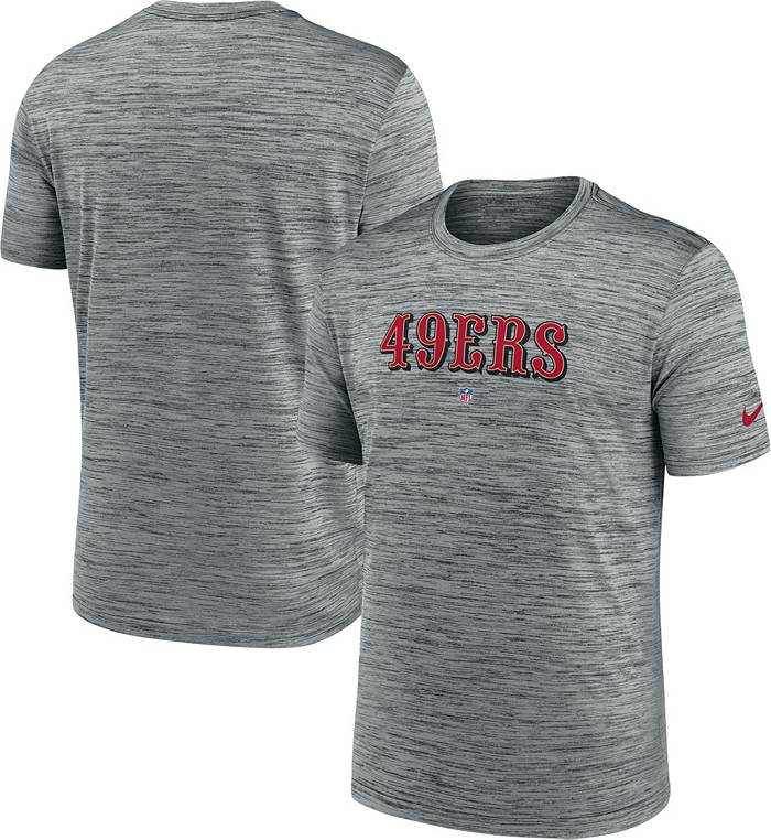 Nike Men's San Francisco 49ers Sideline Velocity Grey T-Shirt