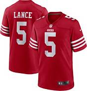 Nike Men's Trey Lance Scarlet San Francisco 49ers Alternate Vapor Limited Jersey - Red