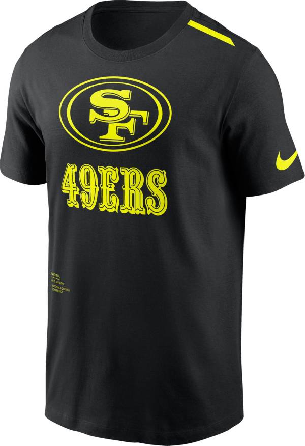 Nike Men's San Francisco 49ers 2023 Volt Black T-Shirt