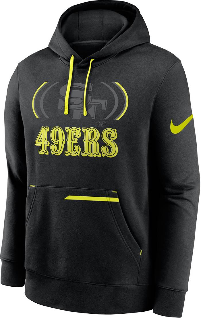 Nike Men's San Francisco 49ers 2023 Volt Black Pullover Hoodie
